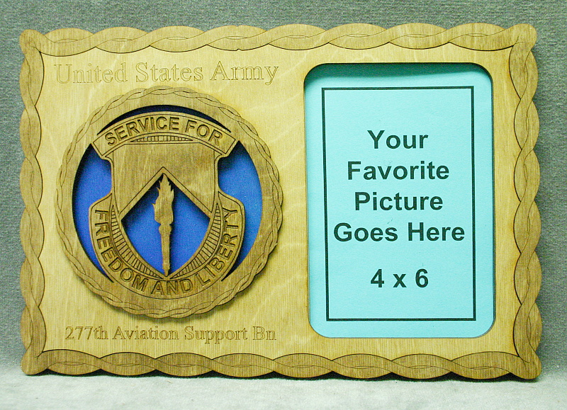 277th Aviation Support Battalion Desktop Picture Frame